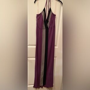 Casual Purple and Gray Women's Dress